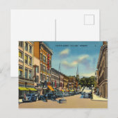 Vintage, Centre Street, Rutland, Vermont Briefkaart (Voorkant / Achterkant)