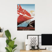 Vintage Chamonix Montenvers Reisposter Print (Thuiskantoor)