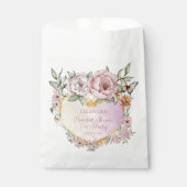 Vintage Champagne Peony Bridal Shower Tea Party Bedankzakje (Voorkant)