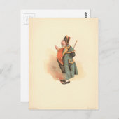 Vintage Charles Dickens Oliver Twist Mr Bumble Briefkaart (Voorkant / Achterkant)