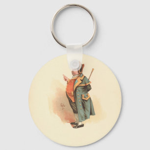 Vintage Charles Dickens Oliver Twist Mr Bumble Sleutelhanger