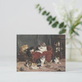 Vintage Charles Van den Eycken Playtime Briefkaart (Staand voorkant)