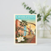 Vintage Charleston South Carolina Briefkaart (Staand voorkant)