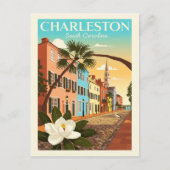 Vintage Charleston South Carolina Briefkaart (Voorkant)