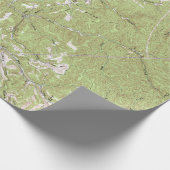 Vintage Charleston West Virginia Topografische kaa Cadeaupapier (Hoek)