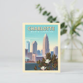 Vintage Charlotte North Carolina Briefkaart (Staand voorkant)