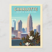 Vintage Charlotte North Carolina Briefkaart (Voorkant)