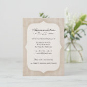 Vintage Charm Cream Monogram Trouw Bijlage (Staand voorkant)