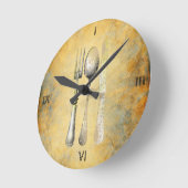 Vintage Charm Kitchen Clock Ronde Klok (Hoek)