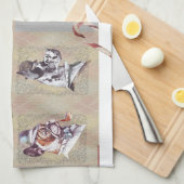 🐾 Vintage Charm of “The Gentleman Dogs”! 🐾 Theedoek (Quarter Fold)