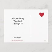 Vintage charmante valentijn feestdagenkaart (Achterkant)