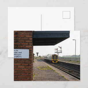 Vintage charme bij het station van Brocklesby Briefkaart