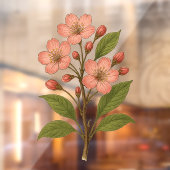 Vintage Cherry Blossom Raamsticker (Vel 2)