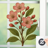 Vintage Cherry Blossom Raamsticker (Huis)