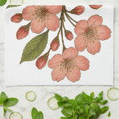 Vintage Cherry Blossom Theedoek (Gevouwen)