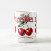 Vintage Cherry Mug | Retro Fruit Coffee Cup Koffiemok (Center)