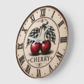 Vintage Cherry Rustic Farmhouse Fruit Kitchen  Grote Klok (Hoek)