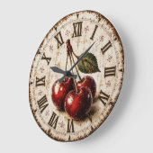 Vintage Cherry Rustic Farmhouse Kitchen Grote Klok (Hoek)