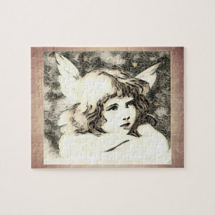 Vintage Cherub Angel Legpuzzel