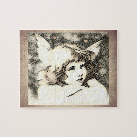 Vintage Cherub Angel Legpuzzel (Horizontaal)