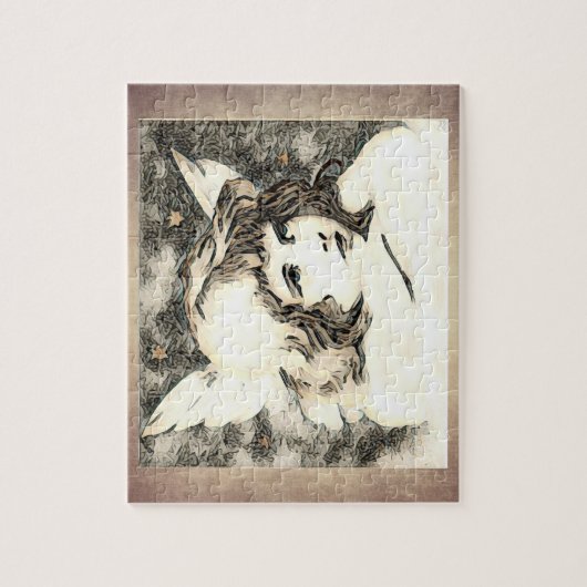 Vintage Cherub Angel Legpuzzel (Verticaal)