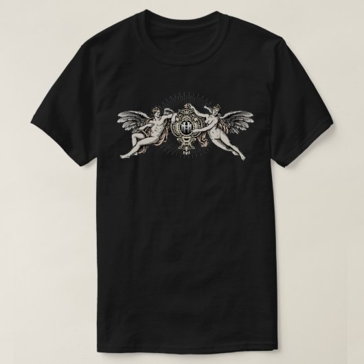 Vintage Cherub Art T-shirt (Design voorkant)