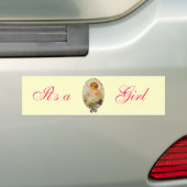 Vintage Cherub Bumpersticker (Op auto)