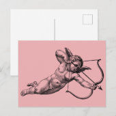Vintage Cherub Cupid Love Briefkaart (Voorkant / Achterkant)