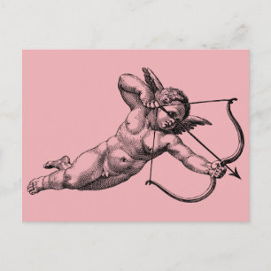Vintage Cherub Cupid Love Briefkaart
