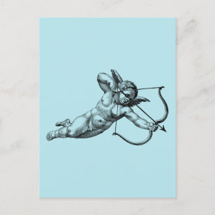 Vintage Cherub Cupid Love Briefkaart