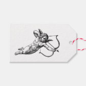 Vintage Cherub Cupido Liefde Cadeaulabel (Voorkant (Horizontaal))