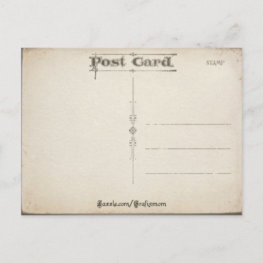 Vintage Cherub en Pansies Valentijn Briefkaart (Achterkant)