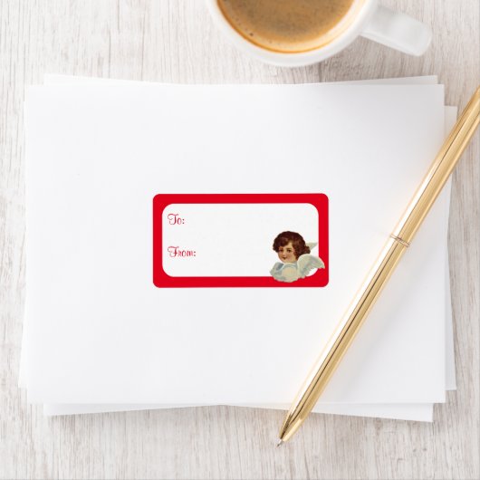 Vintage Cherub Etiket (Insitu)