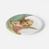 Vintage Cherub Moon Papieren Bordje (Gekanteld)