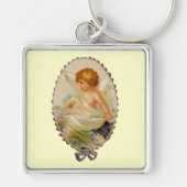 Vintage Cherub Sleutelhanger (Voorkant)