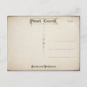 Vintage Cherub Valentijn Briefkaart (Achterkant)