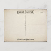 Vintage Cherub Valentijn Briefkaart (Achterkant)