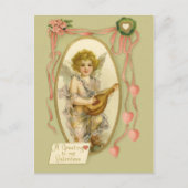 Vintage Cherub Valentijn Briefkaart (Voorkant)