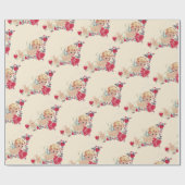 Vintage Cherub Valentijn Cadeaupapier (Vlak)