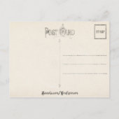 Vintage Cherubs en Valentijn Heart Feestdagenkaart (Achterkant)