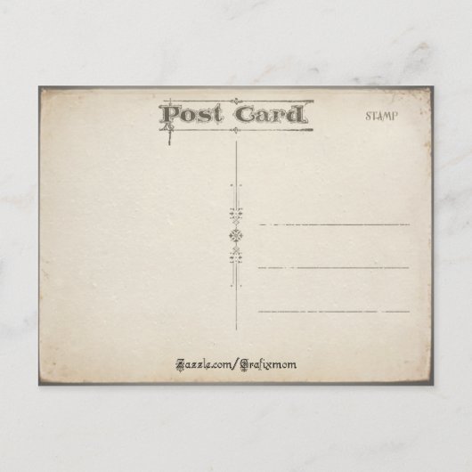 Vintage Cherubs Valentijn Briefkaart (Achterkant)