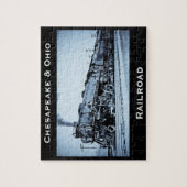 Vintage Chesapeake & Ohio Railroad Engine Legpuzzel (Verticaal)