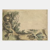 Vintage Cheshire Cat Alice in Wonderland Inpakpapier Vel (Voorkant 2)