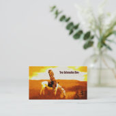 Vintage Cheyenne Warrior in het Visitekaartje van  (Staand voorkant)