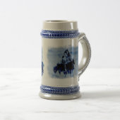 Vintage Cheyenne Warriors Grunge Ceramic Stein Bierpul (Voorkant rechts)