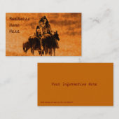 Vintage Cheyenne Warriors Visitekaartjes (Voorkant / Achterkant)