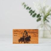 Vintage Cheyenne Warriors Visitekaartjes (Staand voorkant)