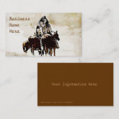 Vintage Cheyenne Warriors Visitekaartjes (Voorkant / Achterkant)