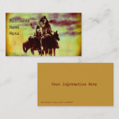 Vintage Cheyenne Warriors Visitekaartjes (Voorkant / Achterkant)
