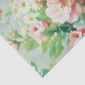 Vintage Chic Bloem Bloemen Tissuepapier (Detail)